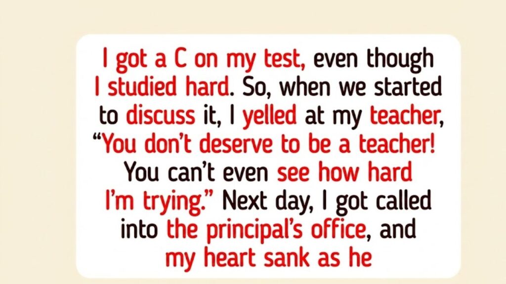 Teacher’s Quiet Kindness